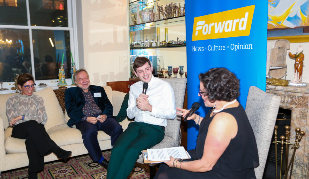 Aliza Kline, Sam Norich, Alex Edelman and Jodi Rudoren