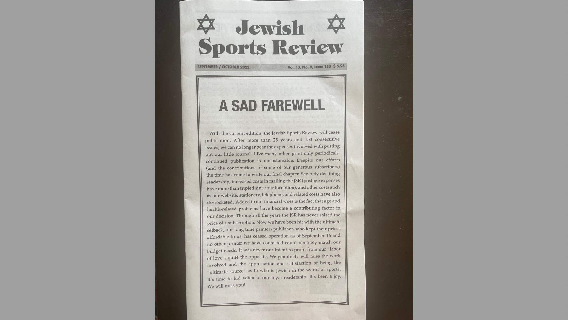 Octogenarian Jewish sports sleuths call it quits – The Forward