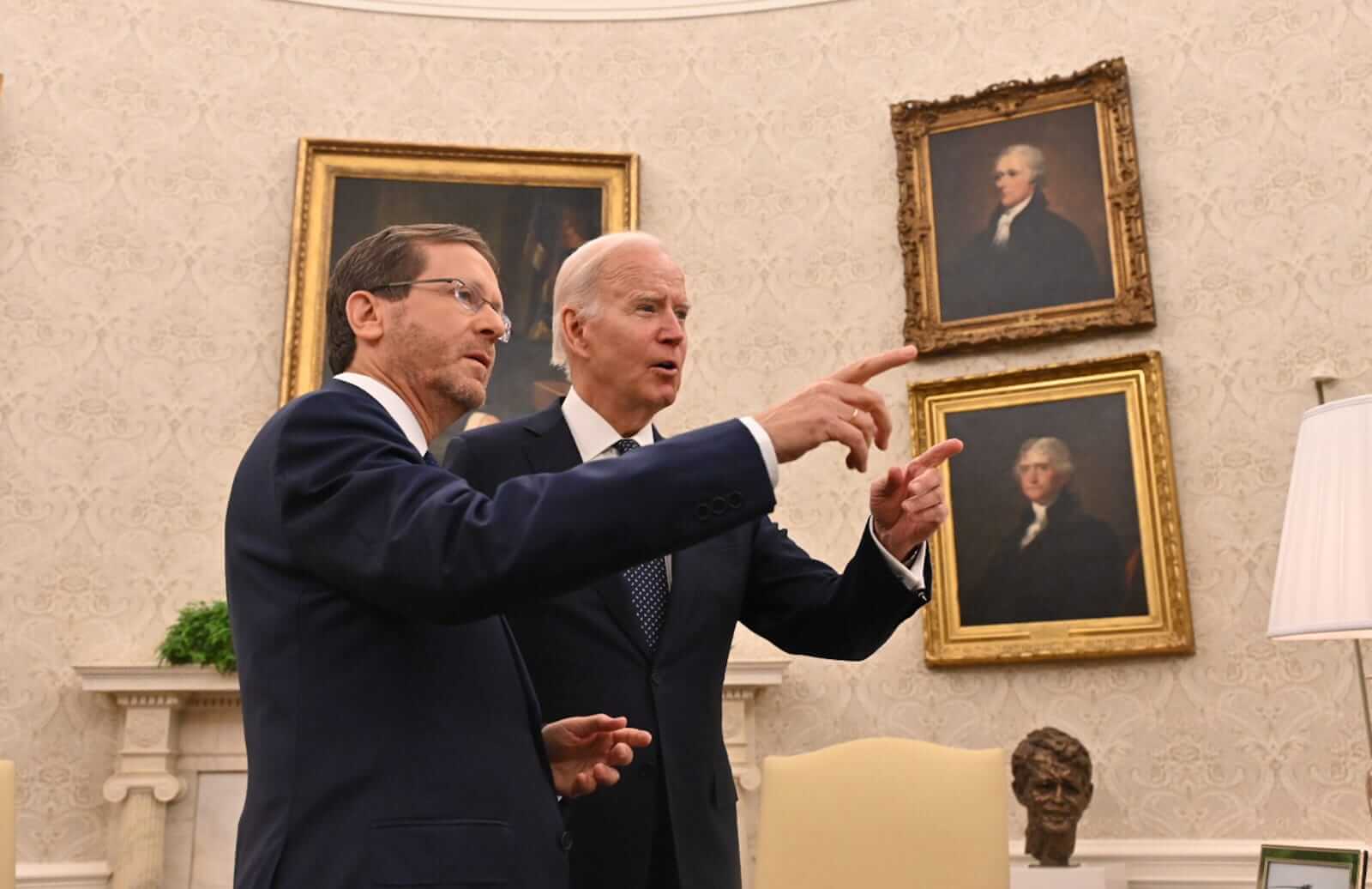 President Joe Biden met  Israeli President Isaac Herzog at the White House on Oct. 26, 2022.