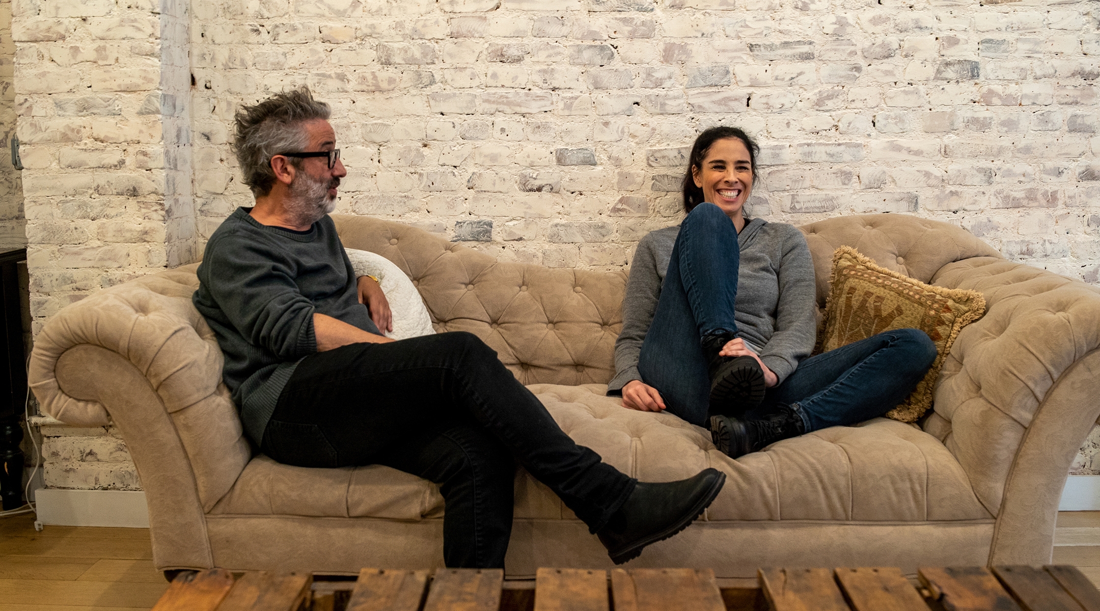 Sarah Silverman is one of several Jewish stars who feature in David Baddiel’s documentary, which discusses whether Jews lack allies in progressive spaces. (Channel 4)