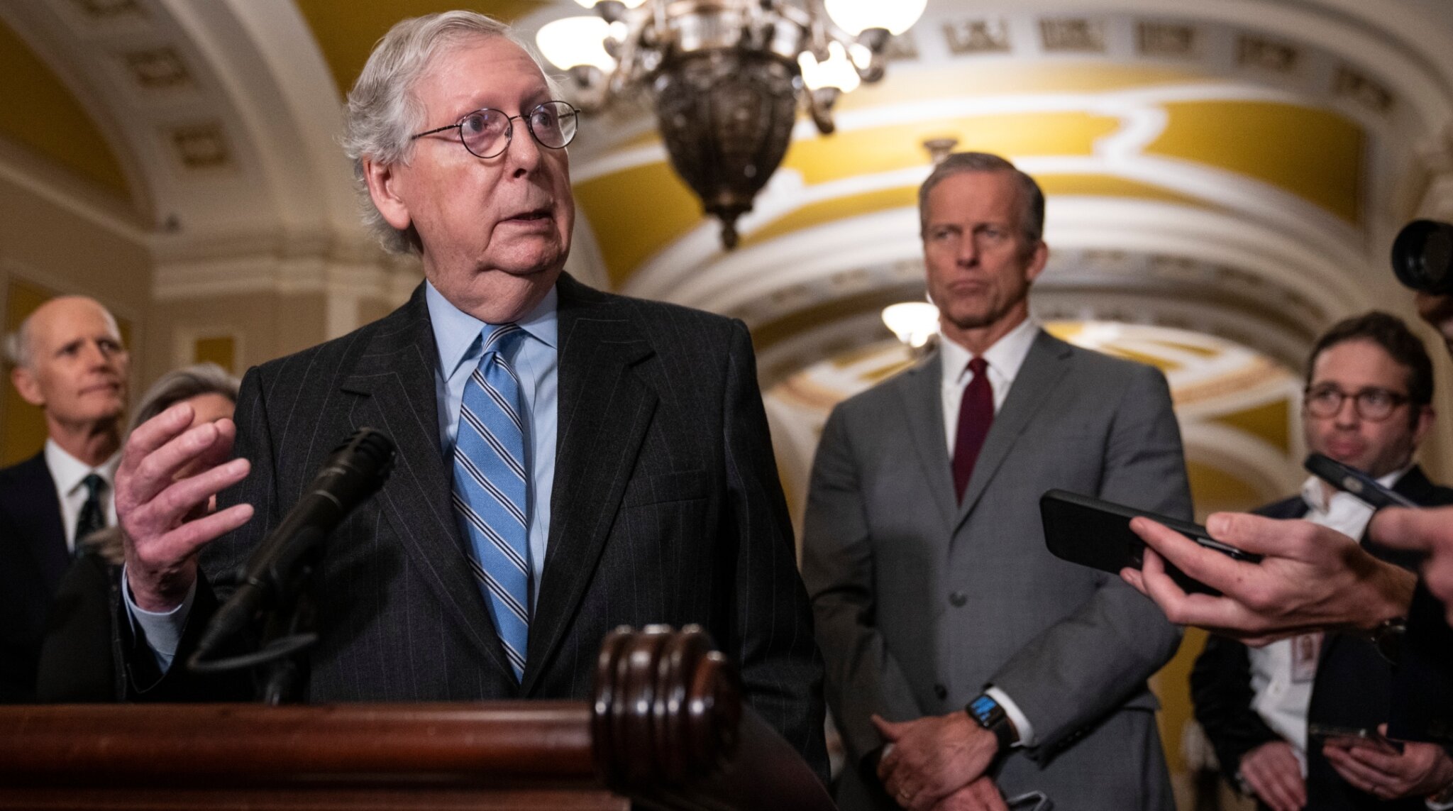 From Mcconnell To Mccarthy Republican Leaders Criticize Trumps Dinner With Holocaust Denier 2619