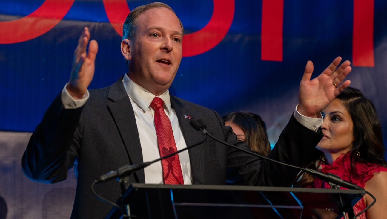 NEW YORK, NY – NOVEMBER 08: New York Rupublican gubernatorial candidate Lee Zeldin gives a speech at his election night party on November 8, 2022 in New York City. Despite multiple outlets calling the race for New York Gov. Kathy Hochul, Zeldin did not concede in his speech. (Photo by David Dee Delgado/Getty Images)