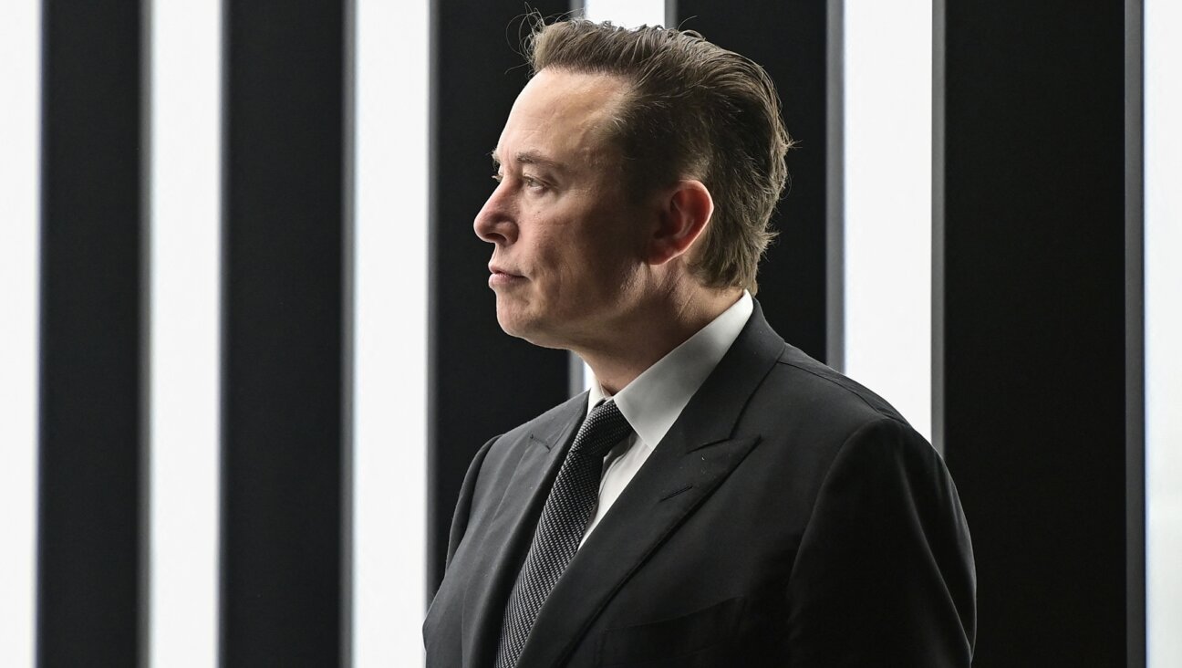 Elon Musk in Berlin, Mar. 22, 2022. (Patrick Pleul/Pool/AFP via Getty Images)