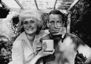 Paul Newman with his wife, actress Joanne Woodward, circa 1963. Picture of Paul Newman with his wife, actress Joanne Woodward, circa 1963.