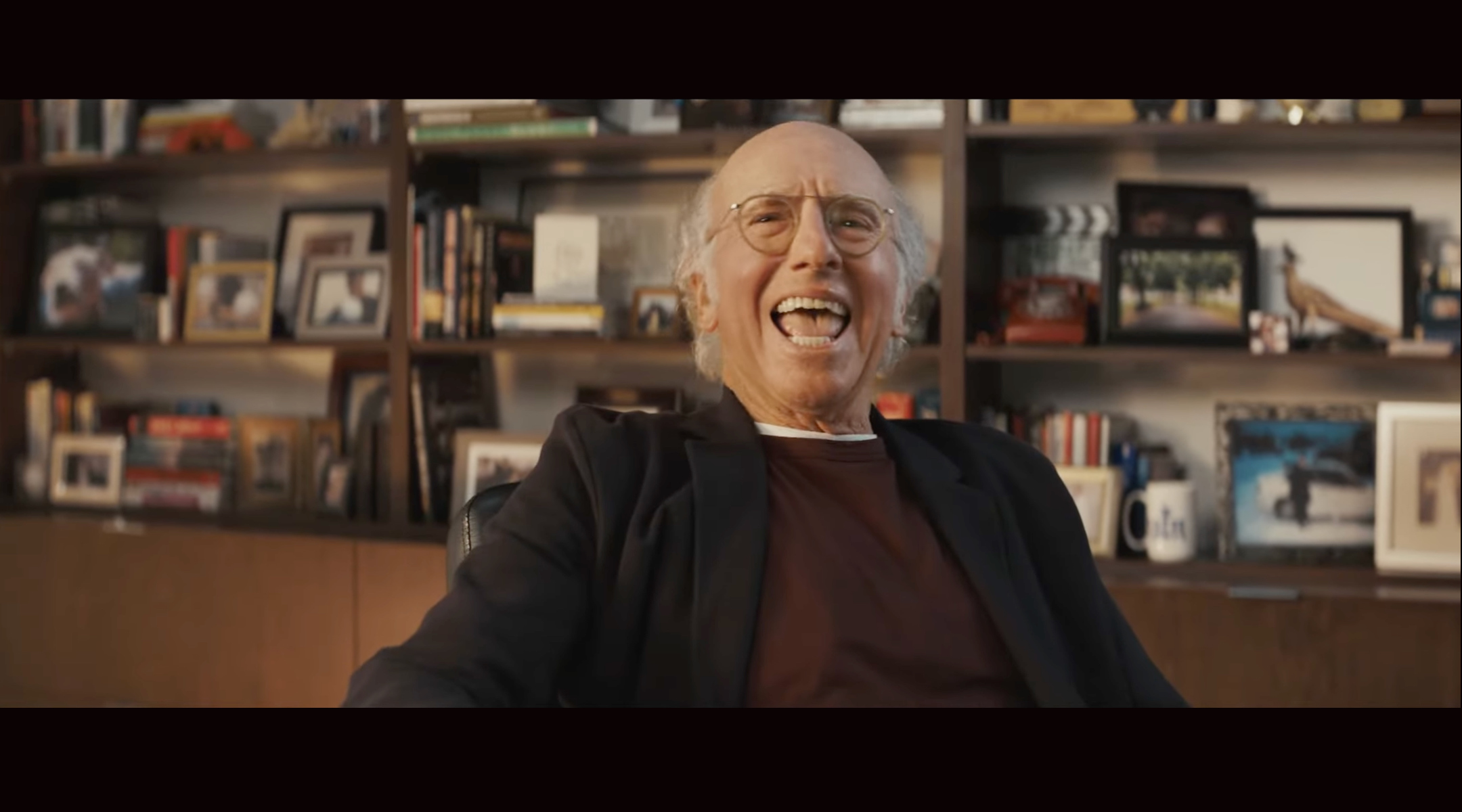 Larry David scoffs at the idea of investing in cryptocurrency in a Super Bowl ad for FTX that aired Feb. 13, 2022. (Screenshot via YouTube)
