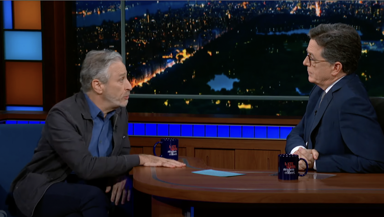 Jon Stewart gave a funny, perceptive analysis of recent antisemitism scandals on "The Late Show with Stephen Colbert."