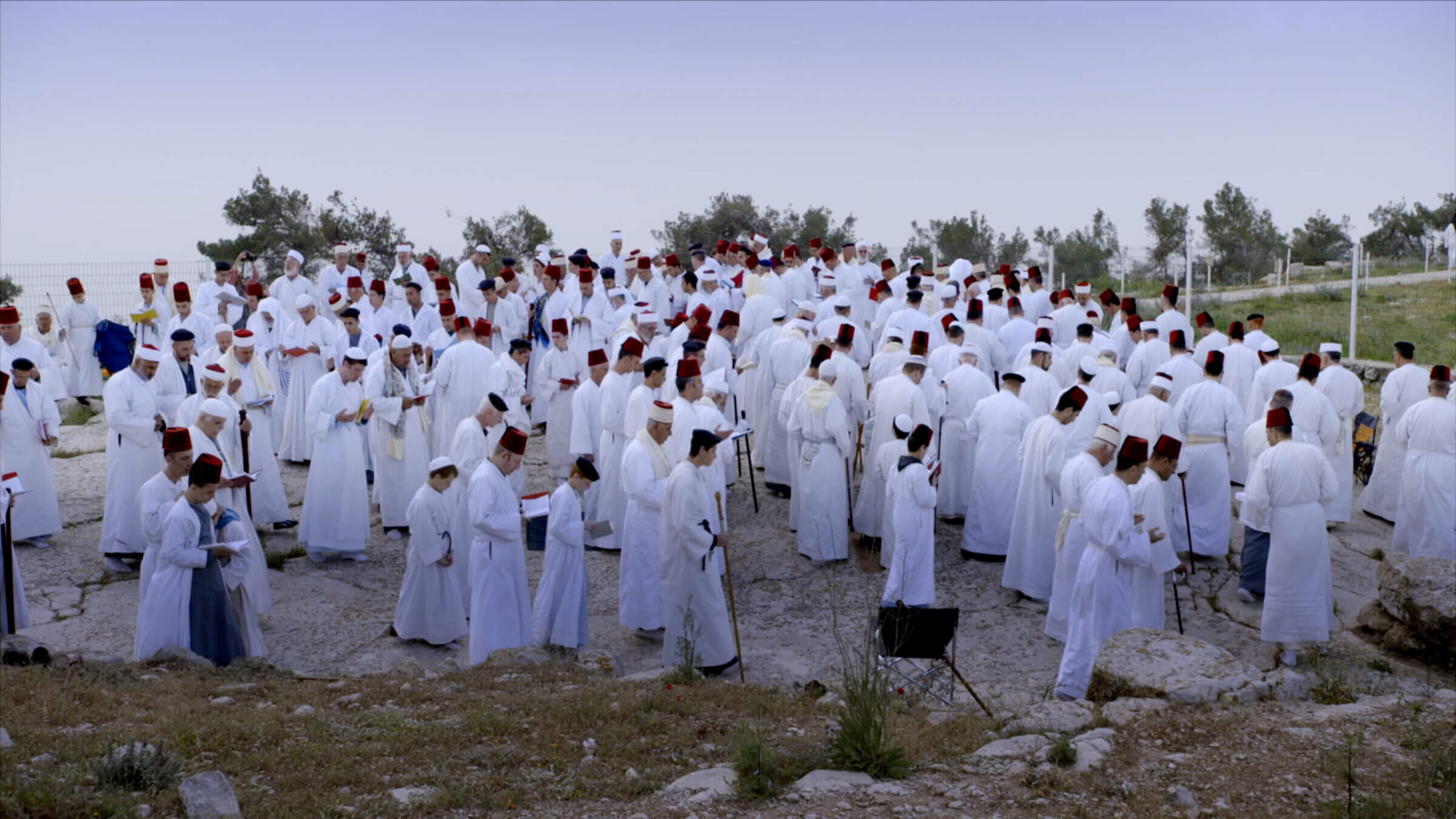 "The Samaritans" focuses on a community of less than a thousand who are split between two communities: one in Holon, the other in Nablus next to Mount Gerizim in Samaria.