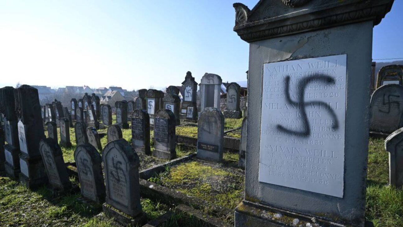 The Jewish Westhoffen cemetery near Strasbourg, France, where 107 graves were found vandalized with swastikas and antisemitic inscriptions, Dec. 4, 2019. 