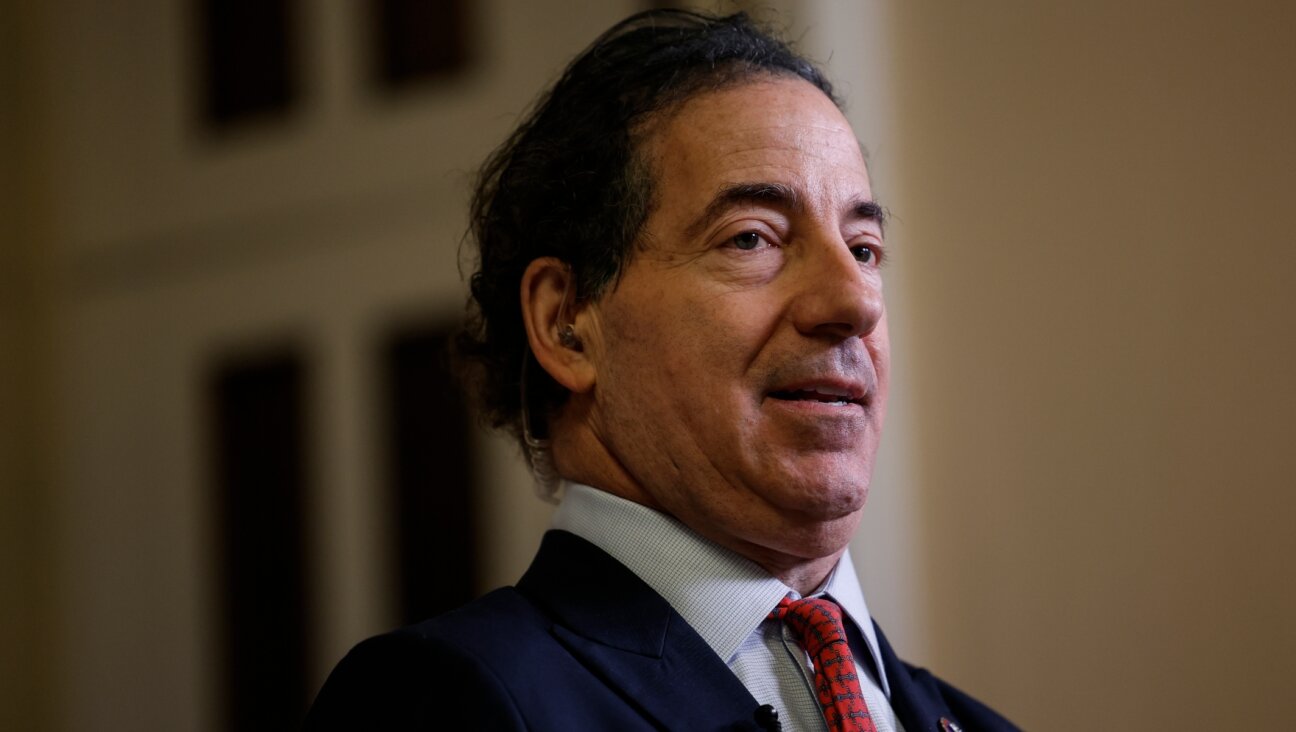 Rep. Jamie Raskin, qa Maryland Democrat, is interviewed on camera outside the House Chambers of the U.S. Capitol Building, Dec. 23, 2022. (Anna Moneymaker/Getty Images)