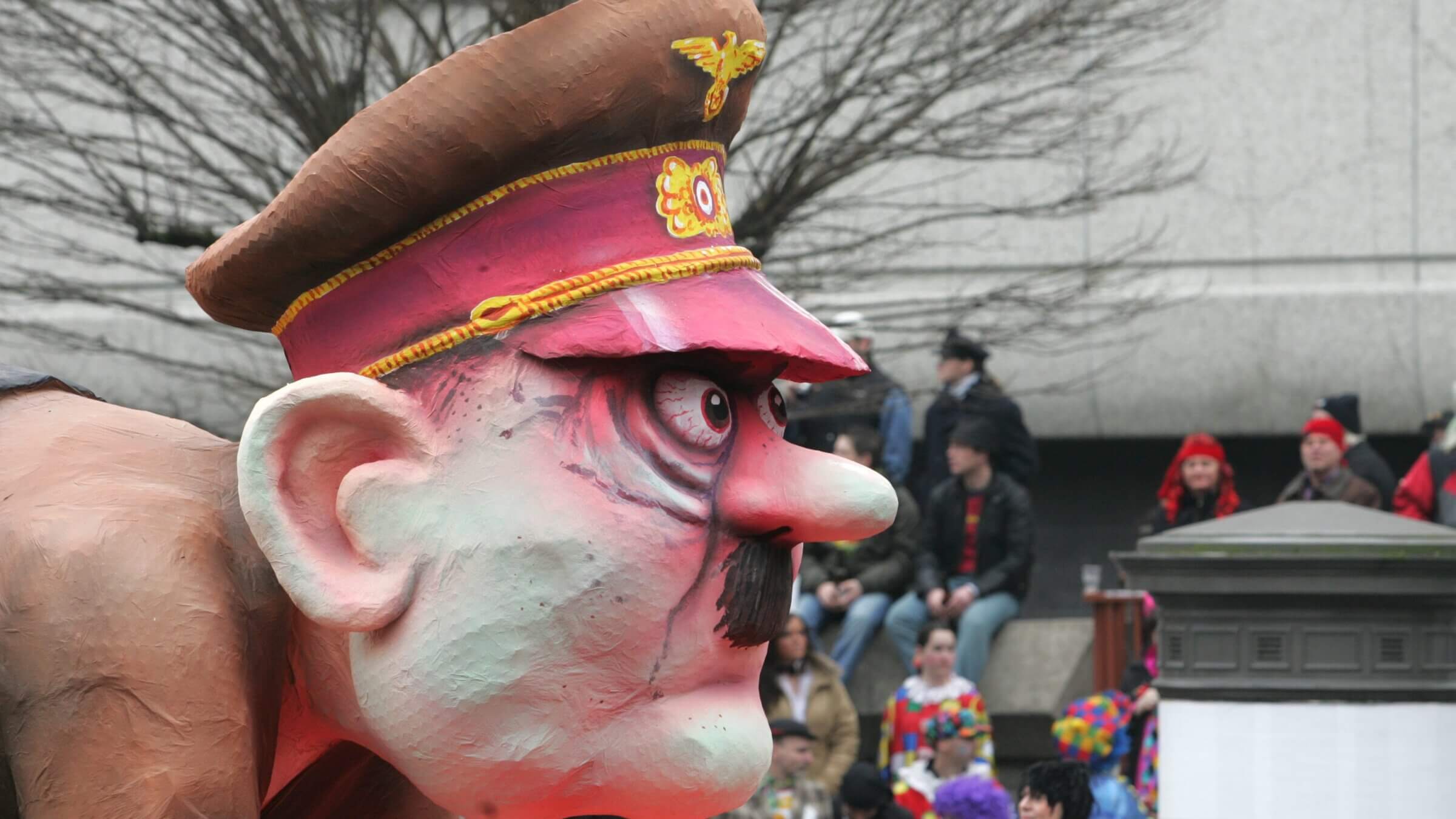 A carnival parade float of Hitler in Dusseldorf, Germany, 2007.