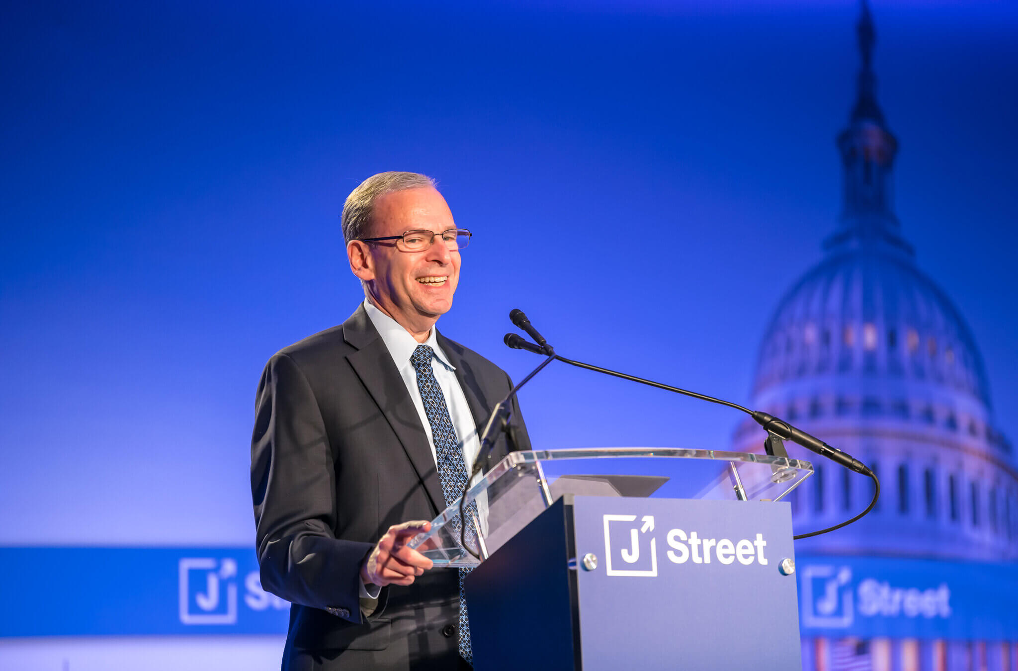 J Street President Jeremy Ben-Ami at J Street's 2022 national conference in Washington, D.C., on Dec. 4, 2022.