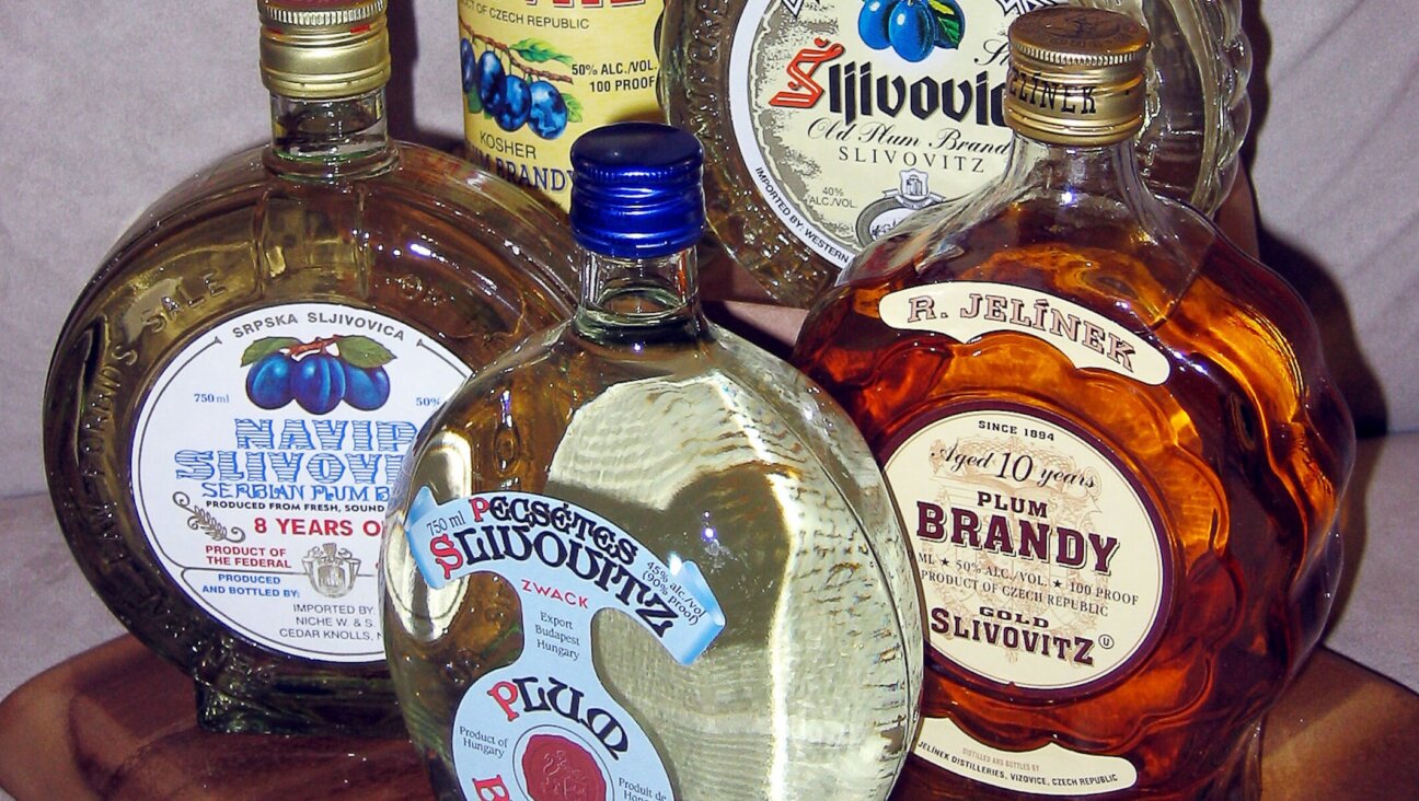 Bottles of slivovitz, some kosher, show off the varieties available of the newly UNESCO-recognized plum brandy beloved by many Jews.