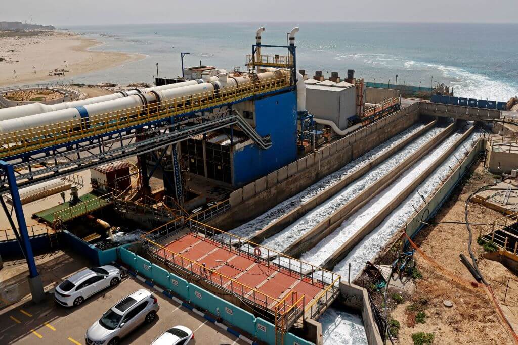 Desalination facility in the central Israeli coastal town of Hadera. 