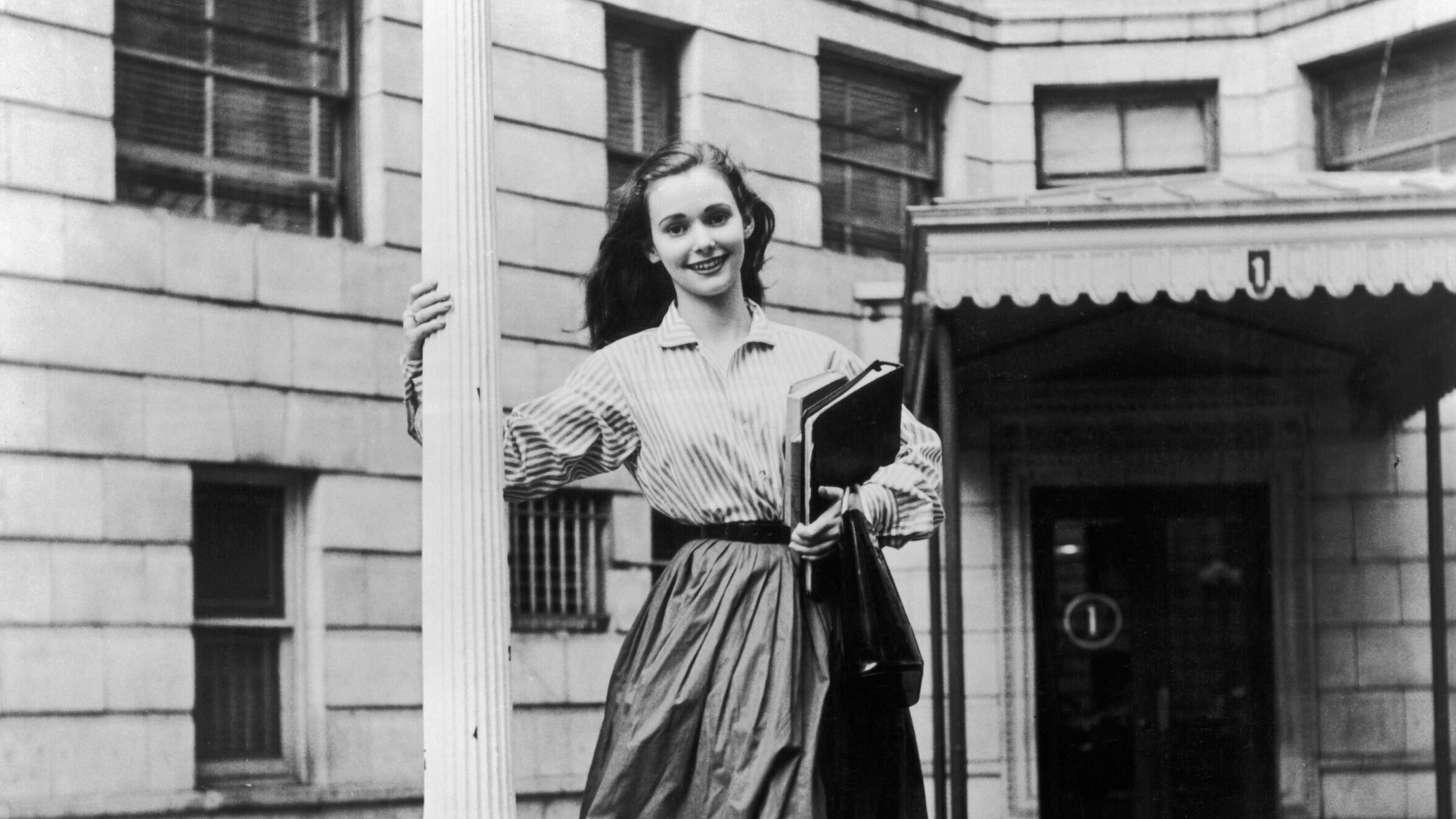 Susan Strasberg, who played the title role in the Broadway production of <i>The Diary of Anne Frank</i>, 1955.