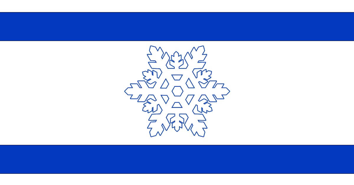 A snowflake flag.