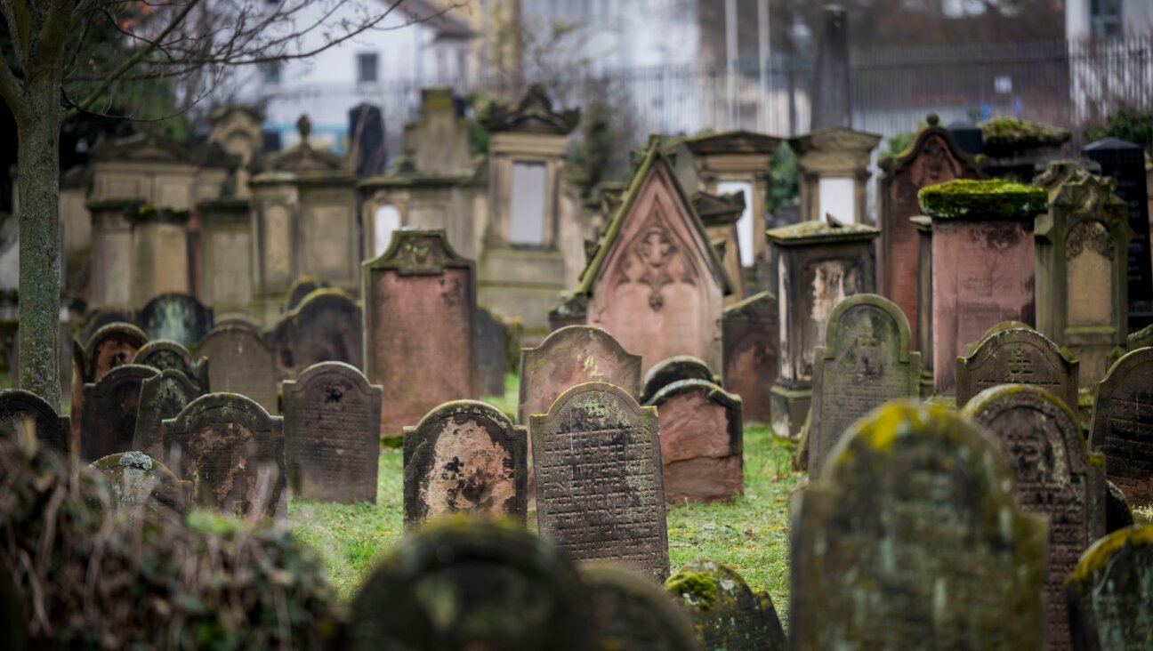 The Jewish cemetery in Worms, Germany, shown Jan. 25, 2023, is the oldest in-situ preserved Jewish cemetery in Europe. (Thomas Lohnes/Getty Images)