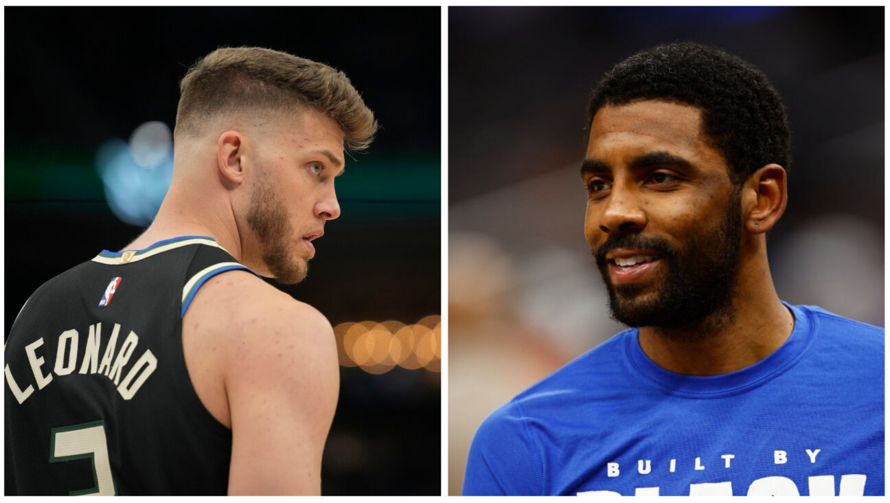 Nearly two years after an antisemitism scandal, Meyers Leonard, left, is still plagued by accusations of racism. In October, Kyrie Irving shared an antisemitic movie on Twitter.