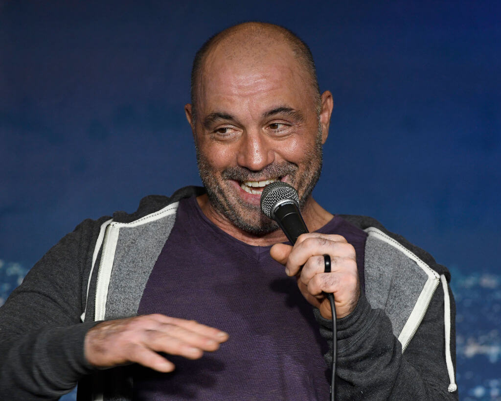 Comedian Joe Rogan performs during his appearance at The Ice House Comedy Club on Aug. 7, 2019, in Pasadena, Calif. 