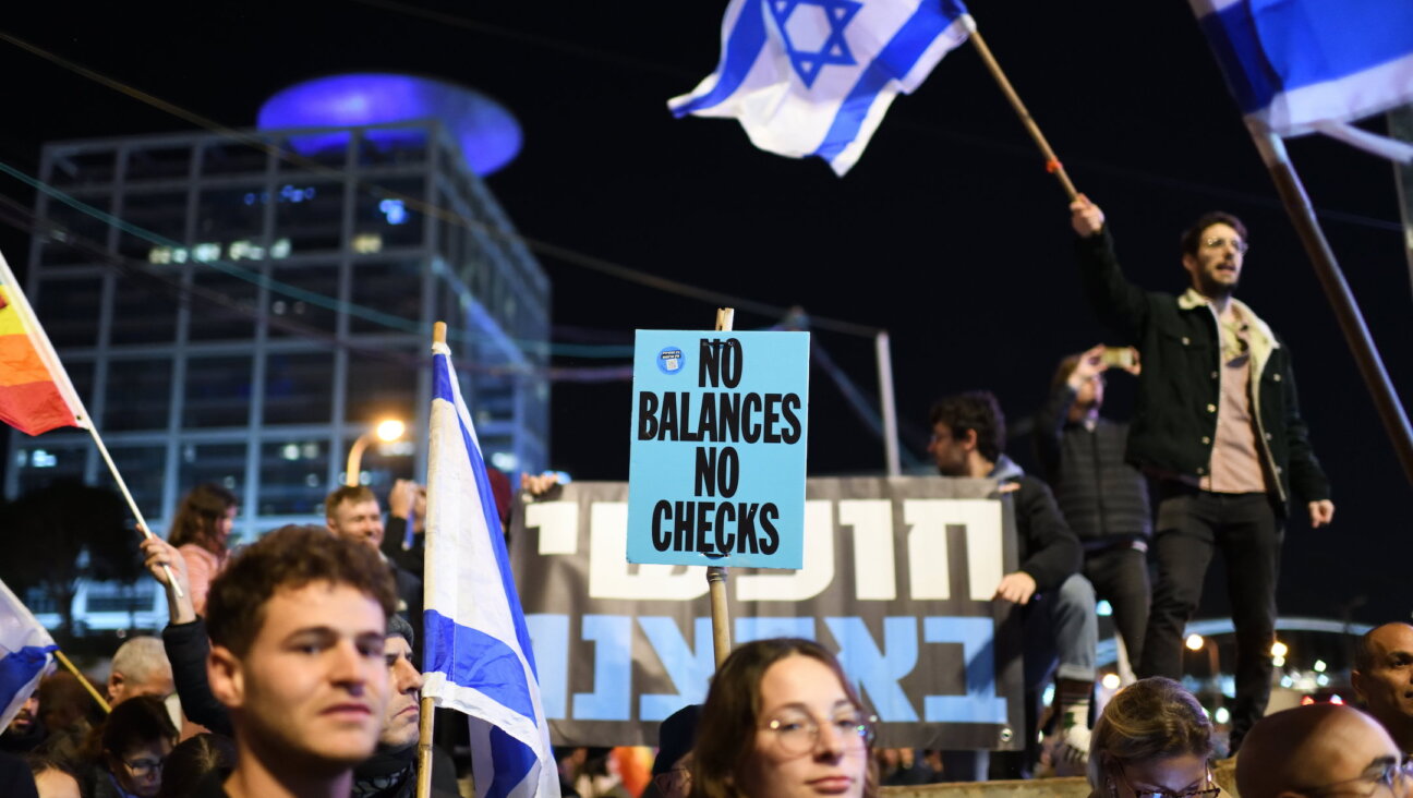 Thousands of Israeli protesters rally against Prime Minister Benjamin Netanyahu’s new government in Tel Aviv, Feb. 11, 2023. (Gili Yaari/NurPhoto via Getty Images)