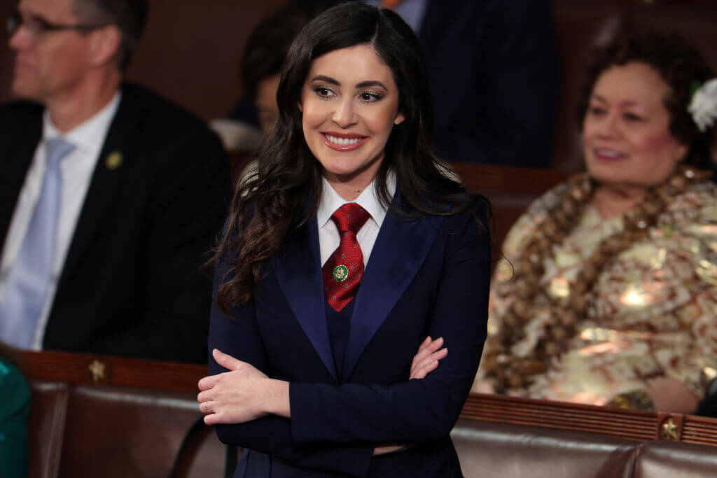 U.S. Rep. Anna Paulina Luna, R-Florida., waits for President Joe Biden's State of the Union address during a joint meeting of Congress in the House Chamber of the U.S. Capitol on Feb. 7, 2023.