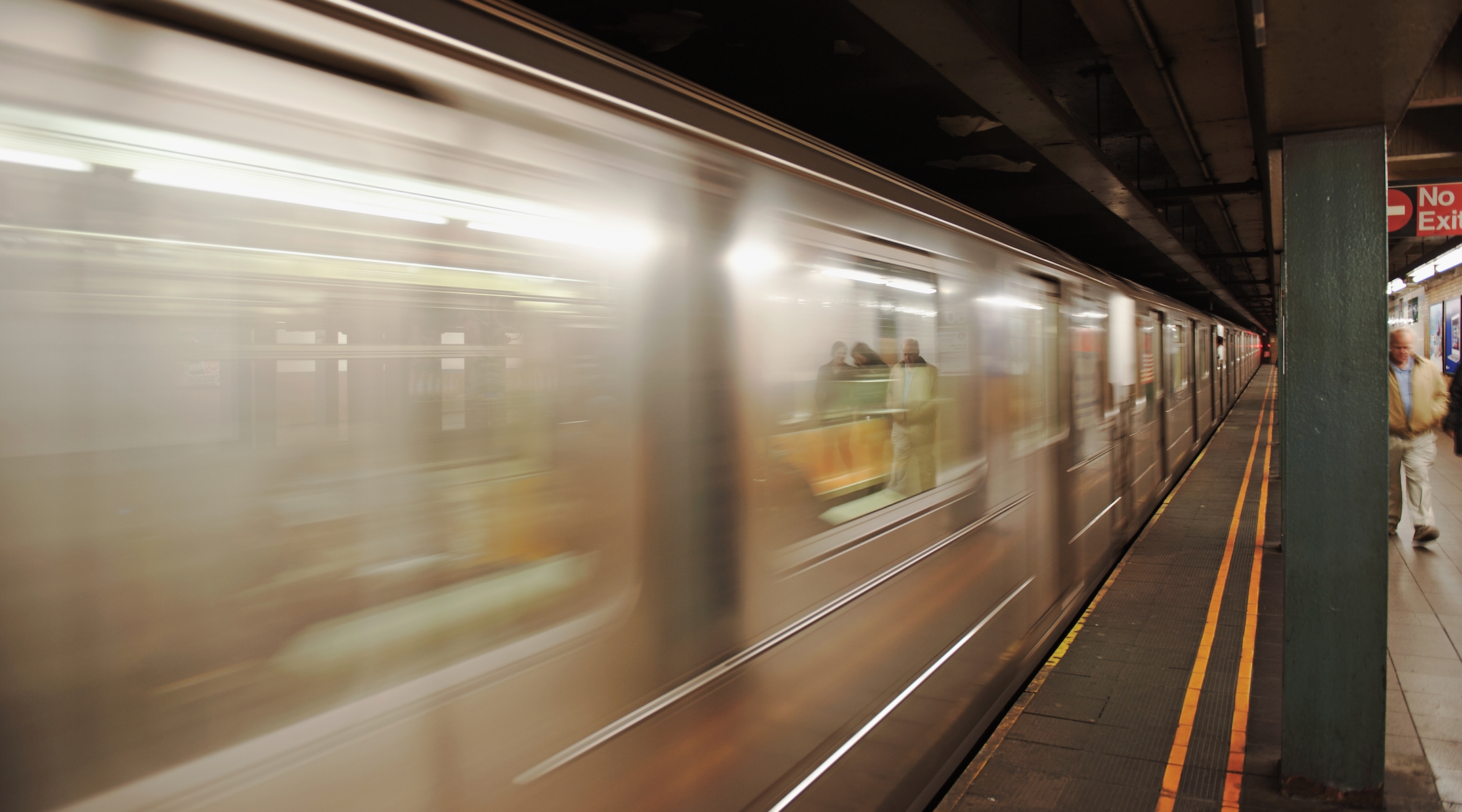 The New York City subway. (Dallas Stribley/Getty images)