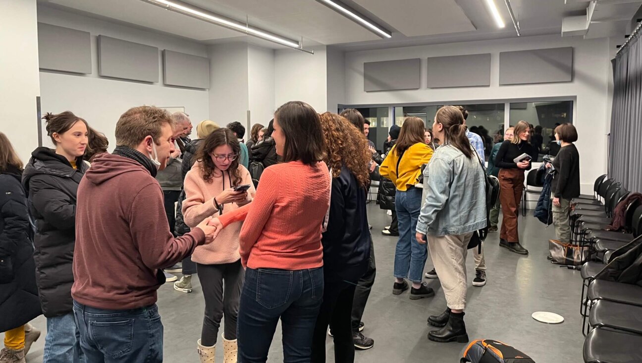 Nearly 50 Jewish theater makers gathered to discuss the antisemitic events of the previous night. 
