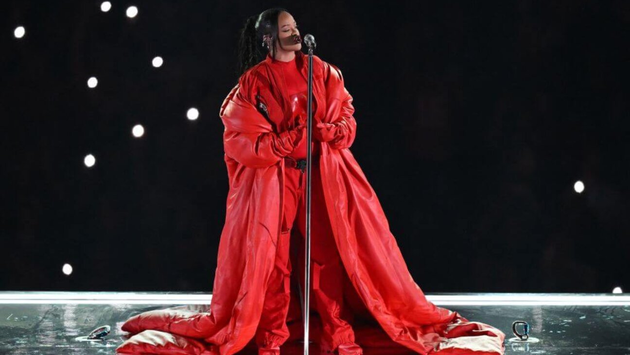 Barbadian singer Rihanna performs during the halftime show of Super Bowl LVII between the Kansas City Chiefs and the Philadelphia Eagles at State Farm Stadium in Glendale, Arizona, on February 12, 2023.