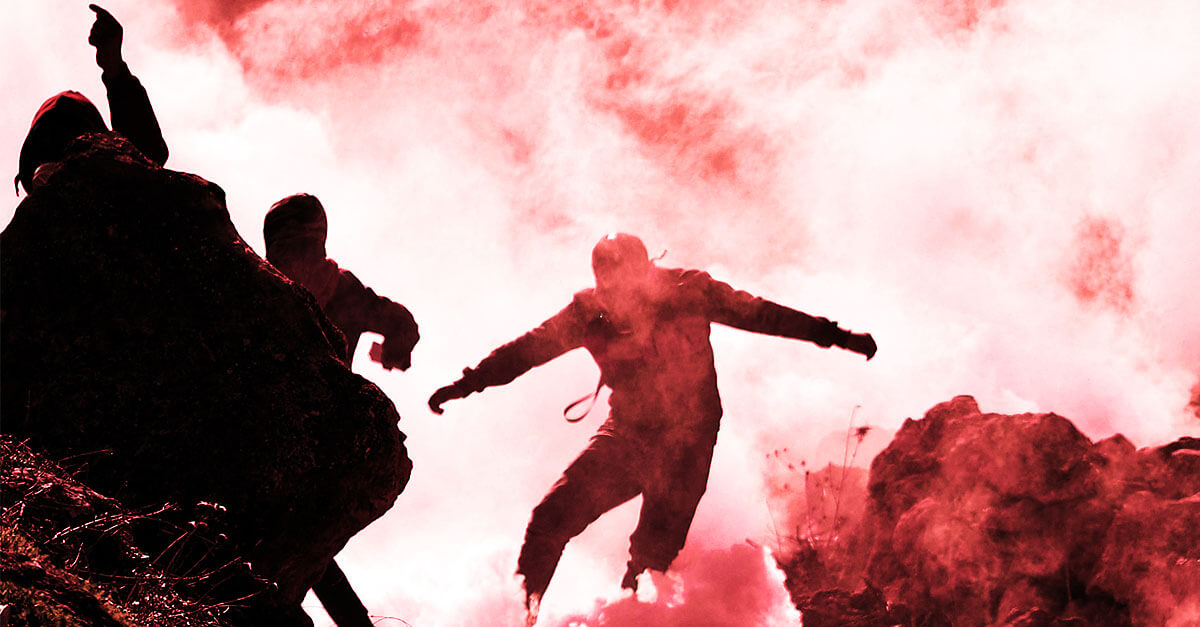 Israeli soldiers clash with Palestinian demonstrators during a protest against the establishment of Israeli outposts, in Beit Dajan, east of the occupied West Bank city of Nablus, on December 16, 2022