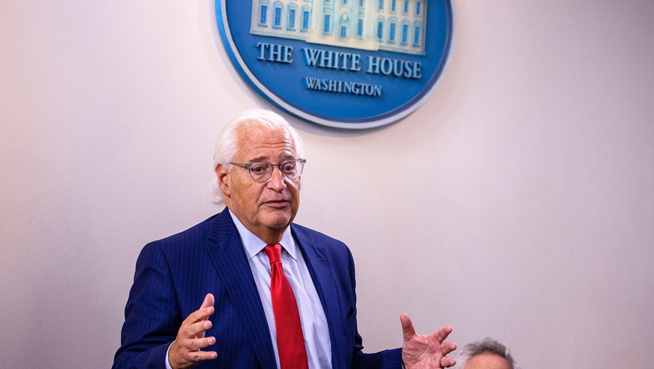 David Friedman, US Ambassador to Israel speaks during a briefing at the White House August 13, 2020. (Tasos Katopodis/Getty Images)