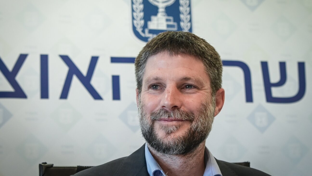 Minister of Finance Bezalel Smotrich at a press conference in Tel Aviv on March 2, 2023. 