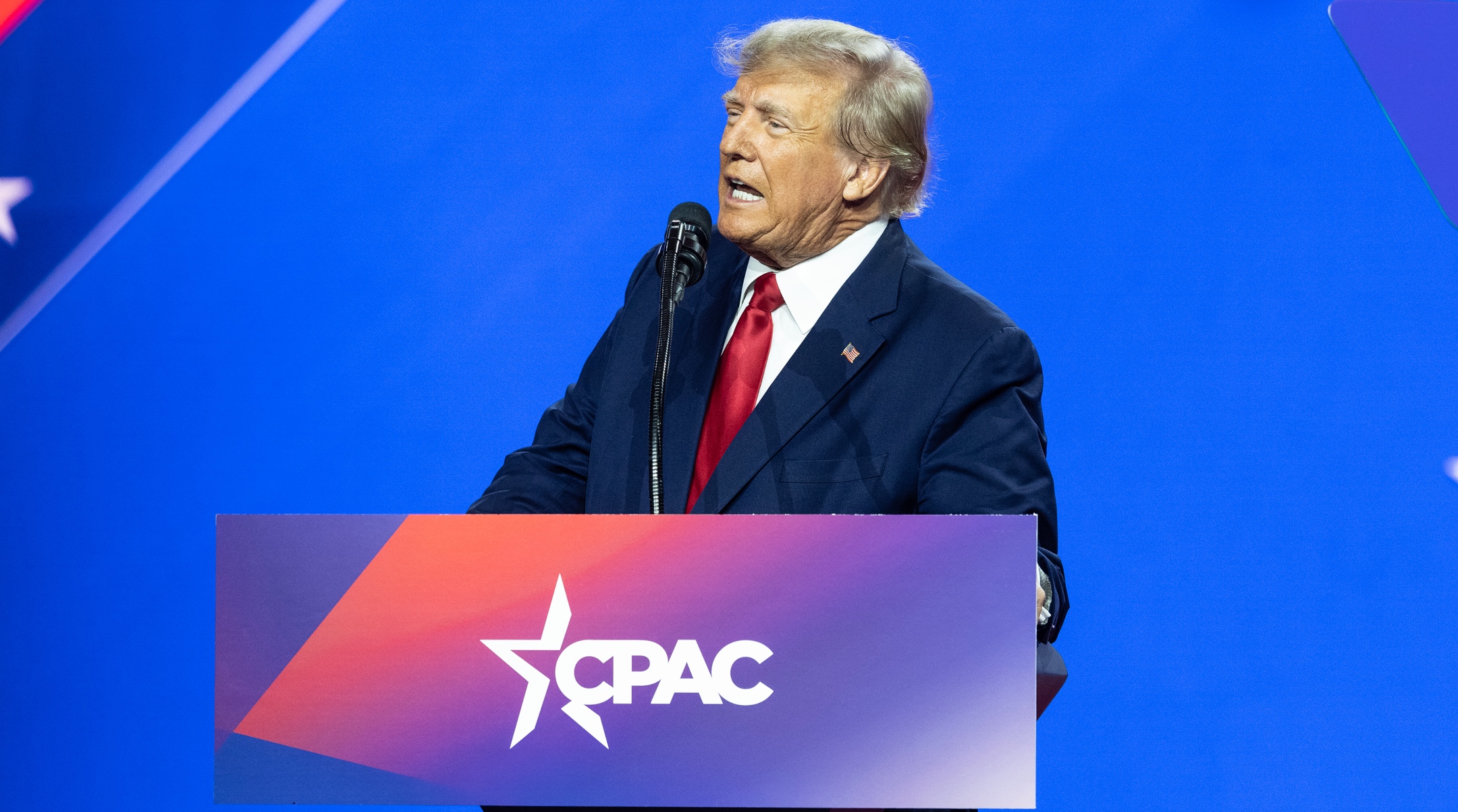 Donald J. Trump, 45th President of the United States speaks at the CPAC conference in Washington, D.C., on March 4.