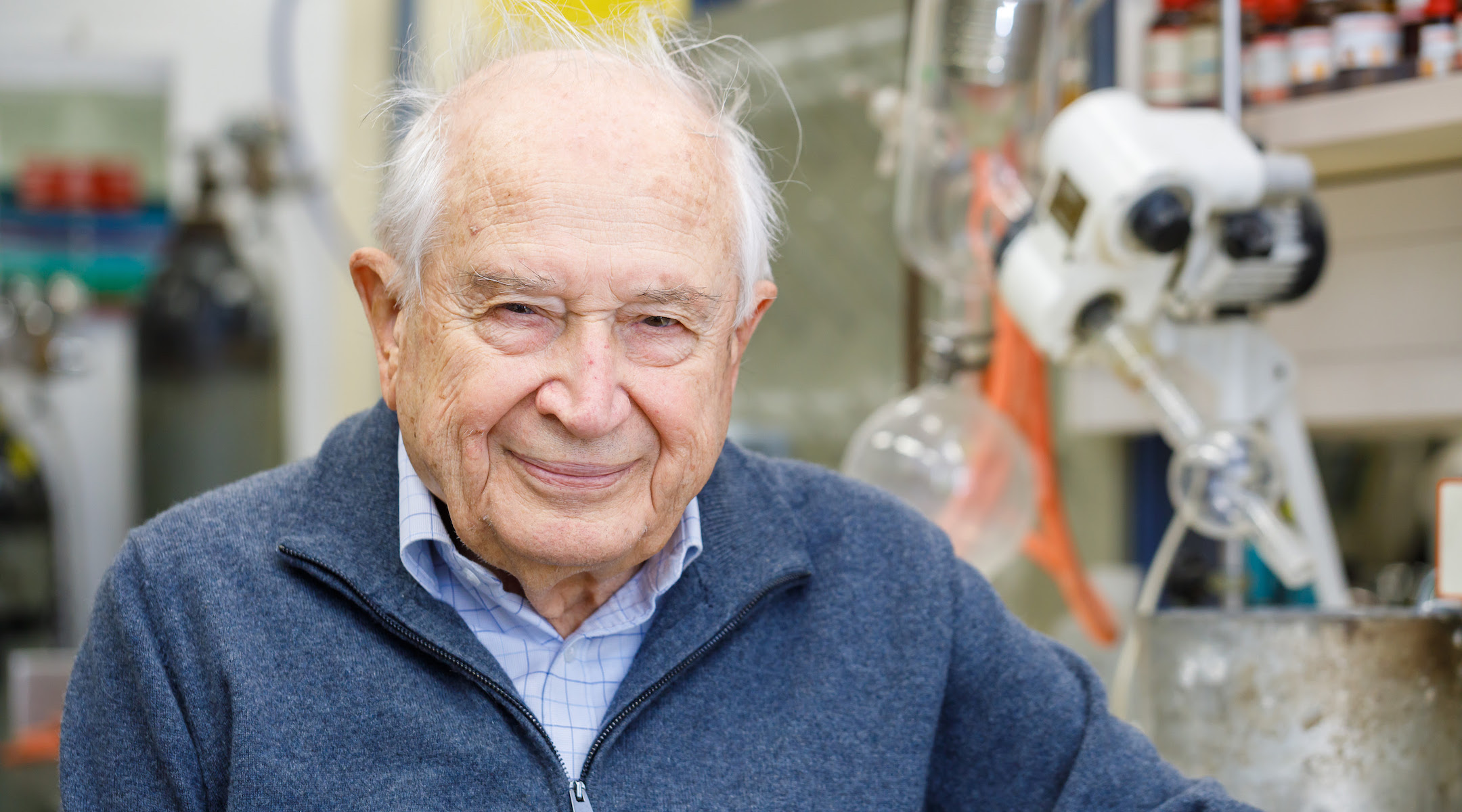 A world pioneer in cannabis research, Raphael Mechoulam helped form The Hebrew University Multidisciplinary Center for Cannabinoid Research in 2017. (Yoram Aschheim/Hebrew University)