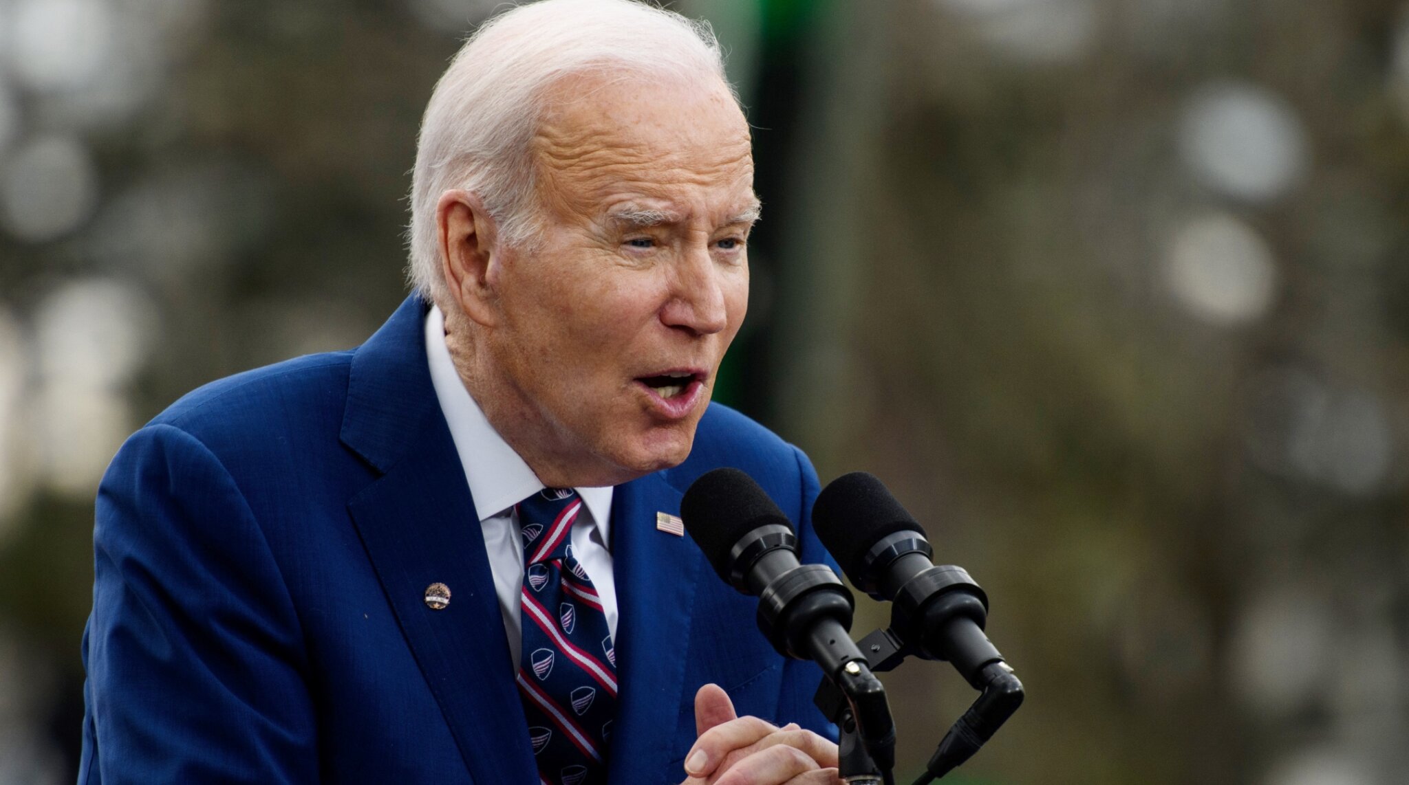 Survey Jewish Voters Strongly Favor Biden Over Trump In Possible 2024   03 28 2023 Biden 2048x1142 