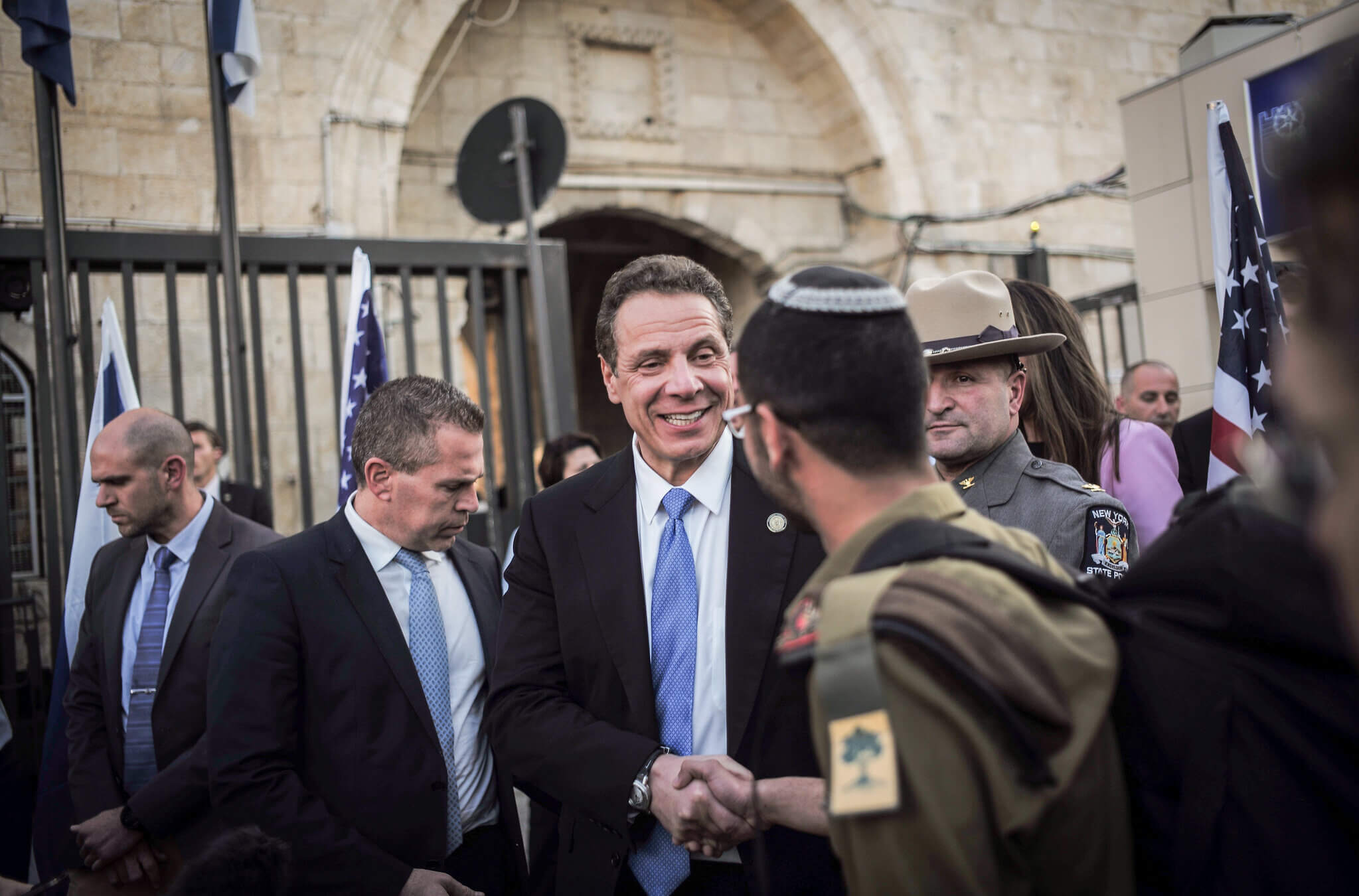 Then-Governor Andrew Cuomo in the Old City of Jerusalem on March 5, 2017. 