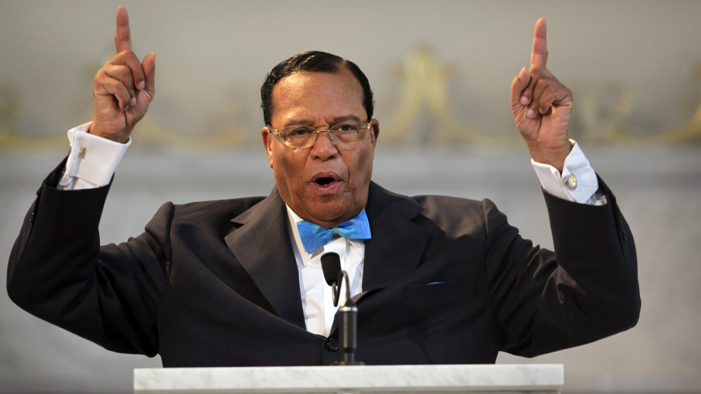 Minister Louis Farrakhan, leader of the Nation of Islam.