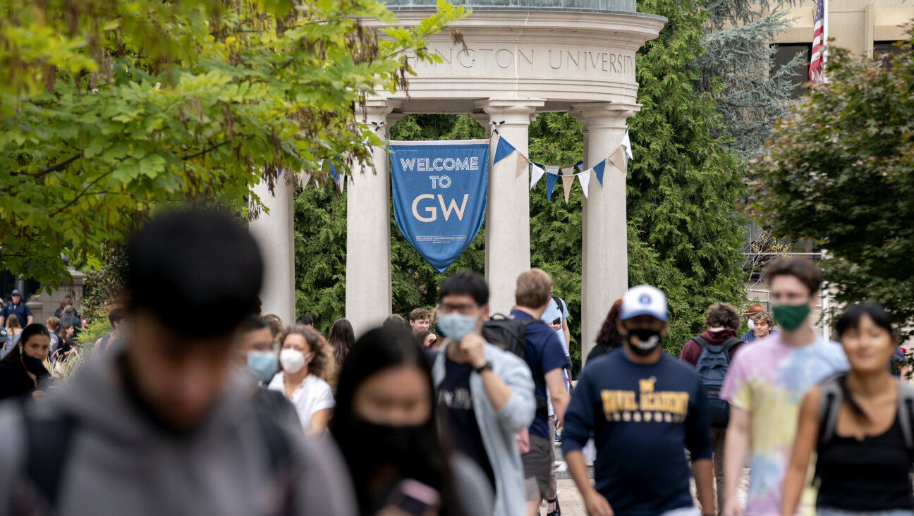 Students on campus at George Washington University in Washington, D.C. An independent investigation by the school into a claim that Lara Sheehi, a psychology professor, had created a hostile environment for Jewish students in her course found no wrongdoing by Sheehi.