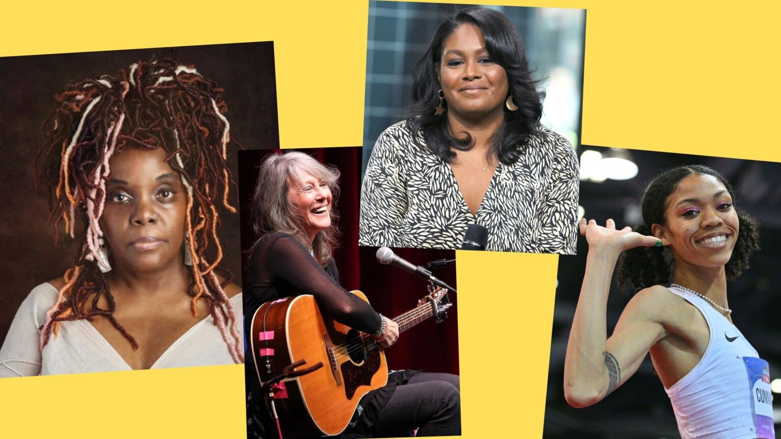 Left to right: Vashti Dubois, Vashti Bunyan, Vashti Harrison and Vashti Cunningham. (Courtesy/Getty)