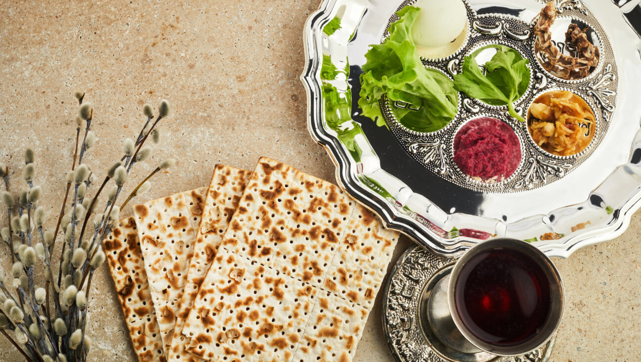 The Seder plate.
