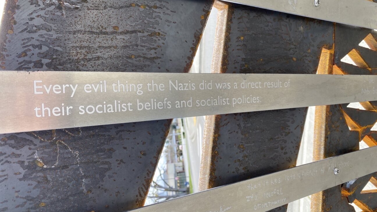 A message blaming socialism for Nazi atrocities is being removed from a piece of public art in Lakewood, Washington. 