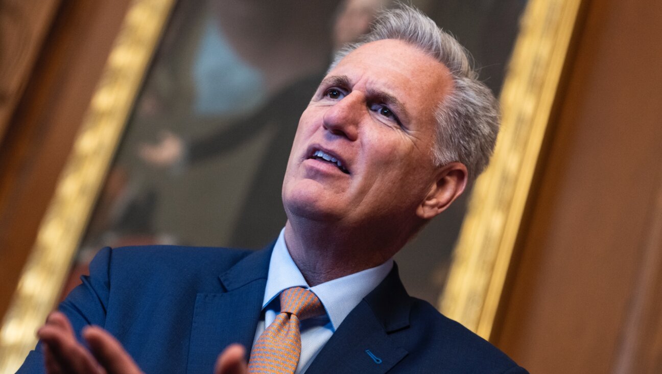 Speaker of the House Kevin McCarthy is seen in the U.S. Capitol, April 20, 2023. (Tom Williams/CQ Roll Call/Getty Images)