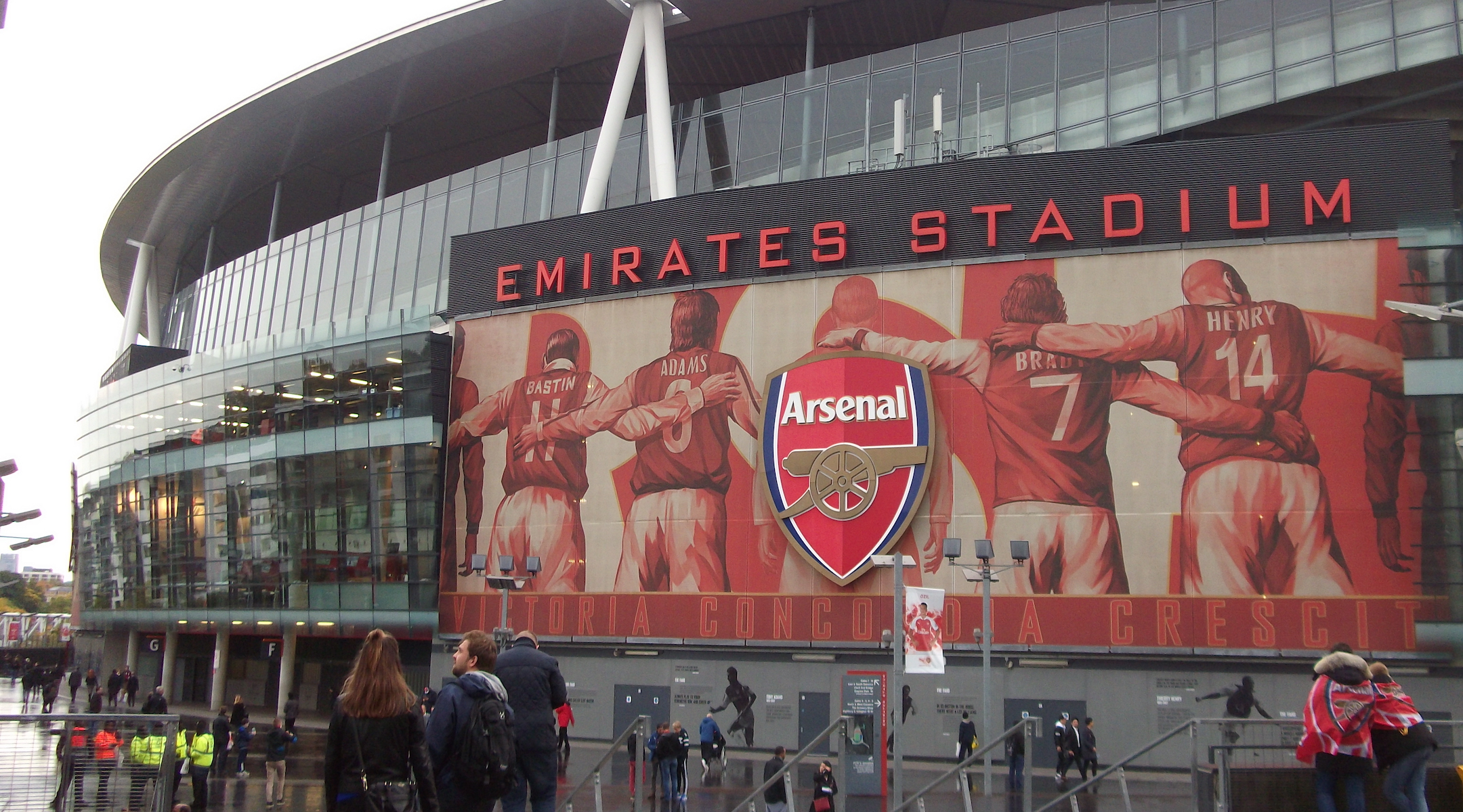 A view of Arsenal’s Emirates Stadium in London. (Wikimedia Commons)