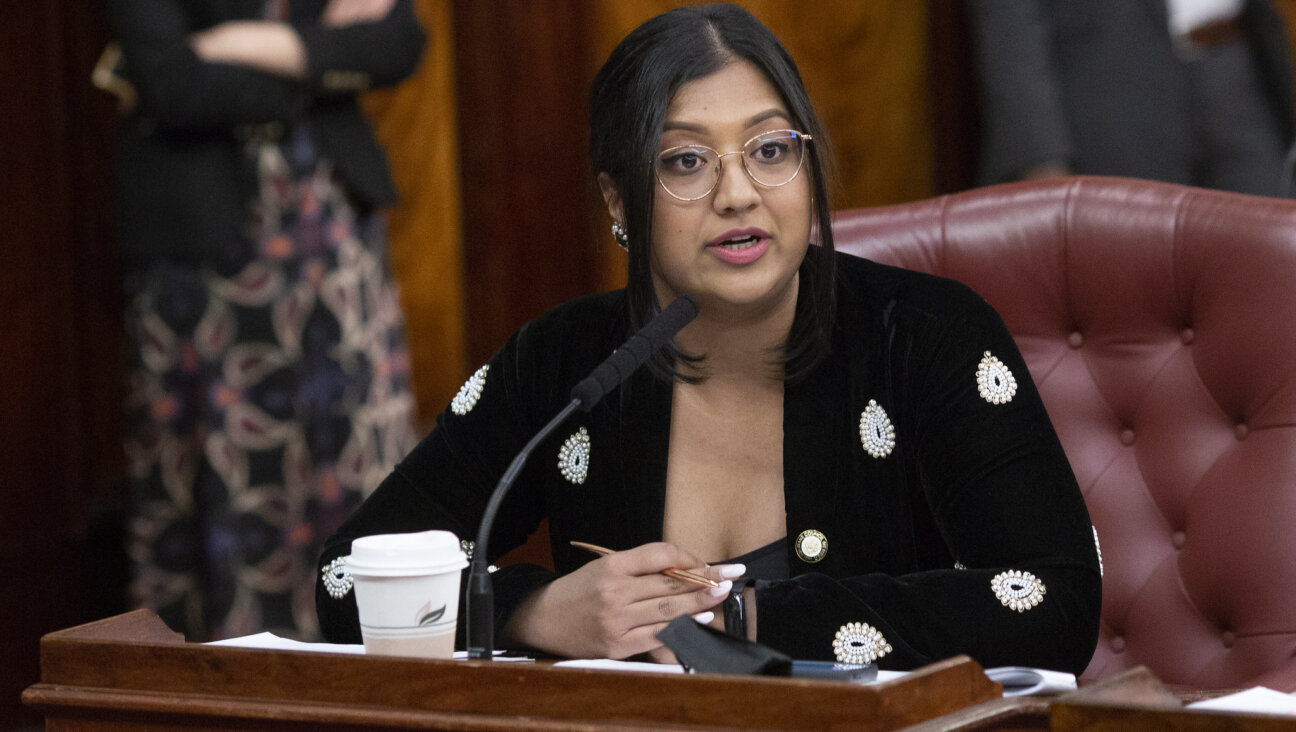 Councilmember Shahana Hanif (D-Brooklyn) on  April 28, 2022. Hers was one of two votes against the resolution.