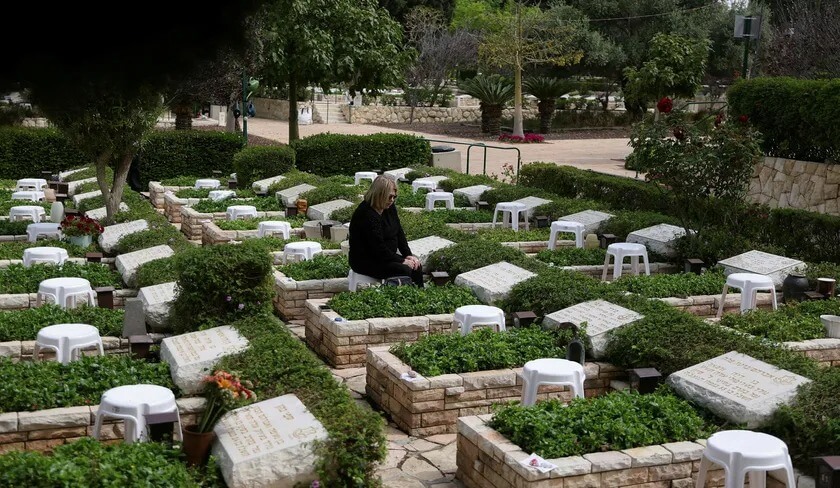 The military cemetery in Givat Shaul in Israel.