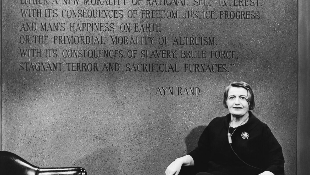 Ayn Rand on the set of <i>The Today Show</i>, 1961.