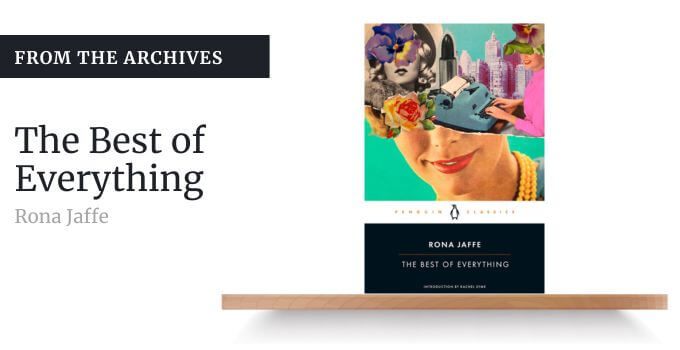 The photo shows the book cover of Rona Jaffe's 'The Best of Everything.'