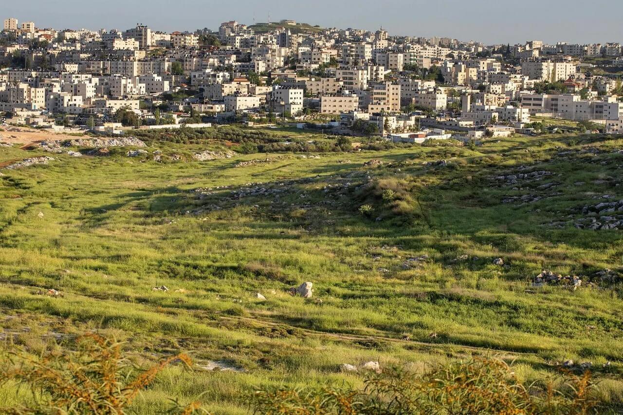 The area near Beit Hanina on which the new neighborhood was intended to be constructed.