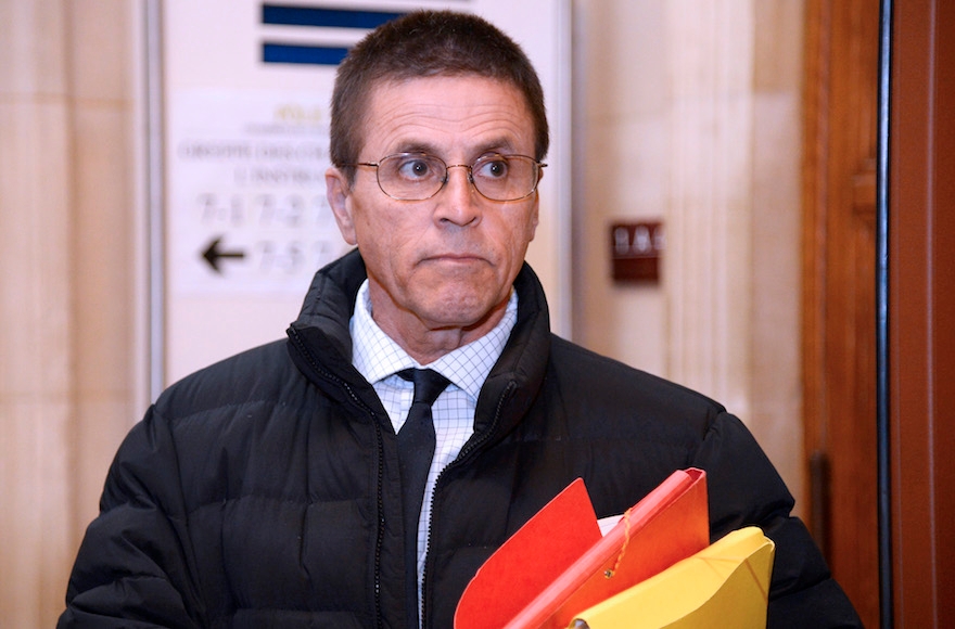 Hassan Diab arrives at a courthouse in Paris, May 24, 2016. (Bertrand Guay/AFP/Getty Images)