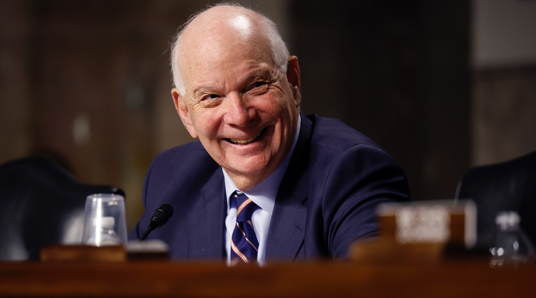 U.S. Helsinki Commission Chairman Sen. Ben Cardin, a Maryland Democrat, presides over a hearing about the recent rise in antisemitism and its threat to democracy in the Dirksen Senate Office Building on Capitol Hill, Dec. 13, 2022. (Chip Somodevilla/Getty Images)