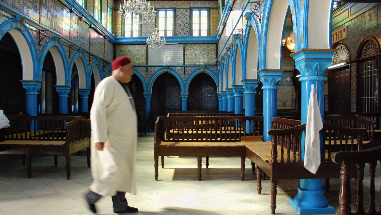 Interior of La Ghriba Synagogue, Djerba, Tunisia (Photo courtesy of Chrystie Sherman/Diarna Geo-Museum of North African & Middle Eastern Jewish Life)