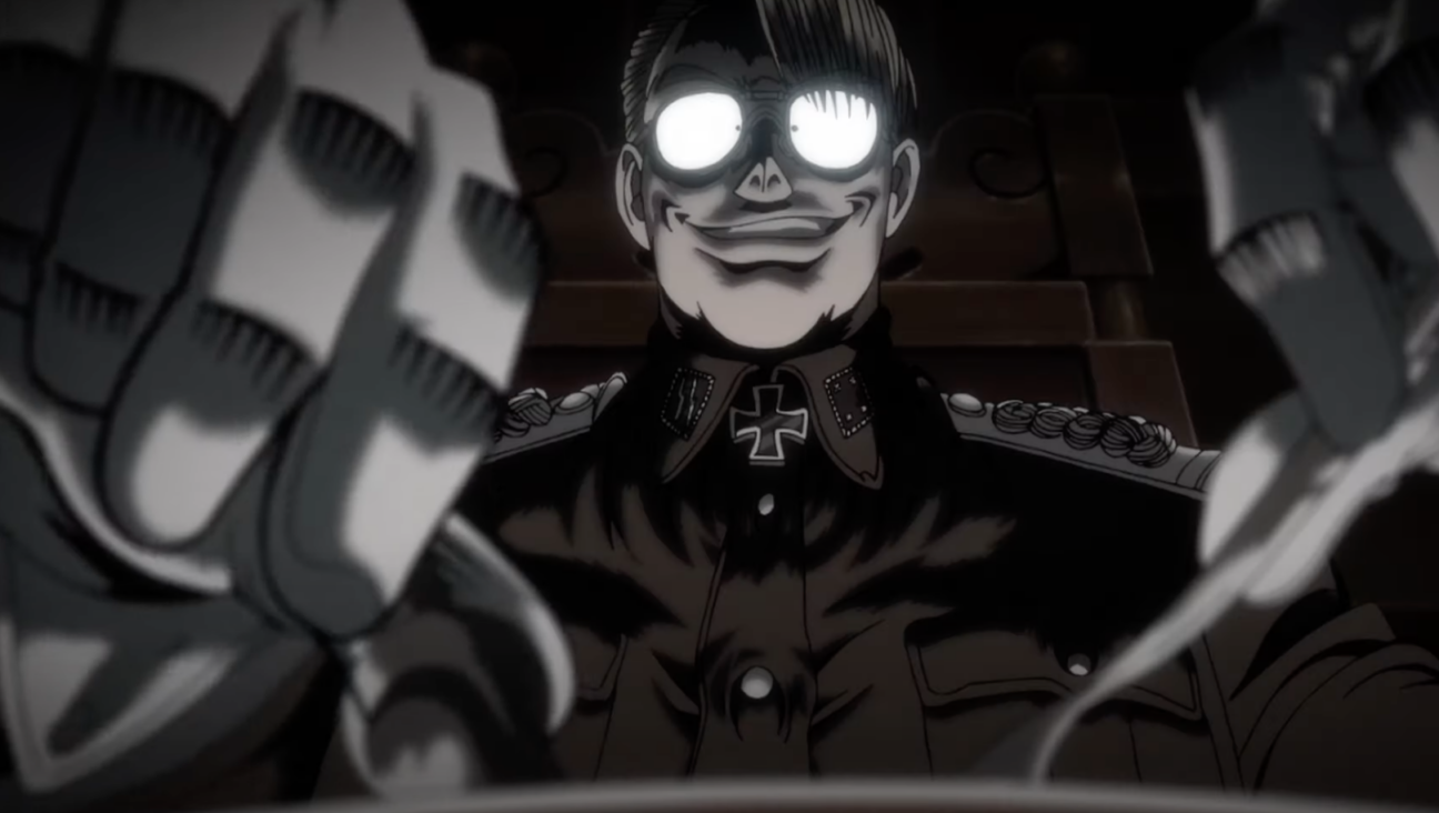 Nazis are villains in the “Hellsing” series and many other anime shows. (Screenshot from YouTube)